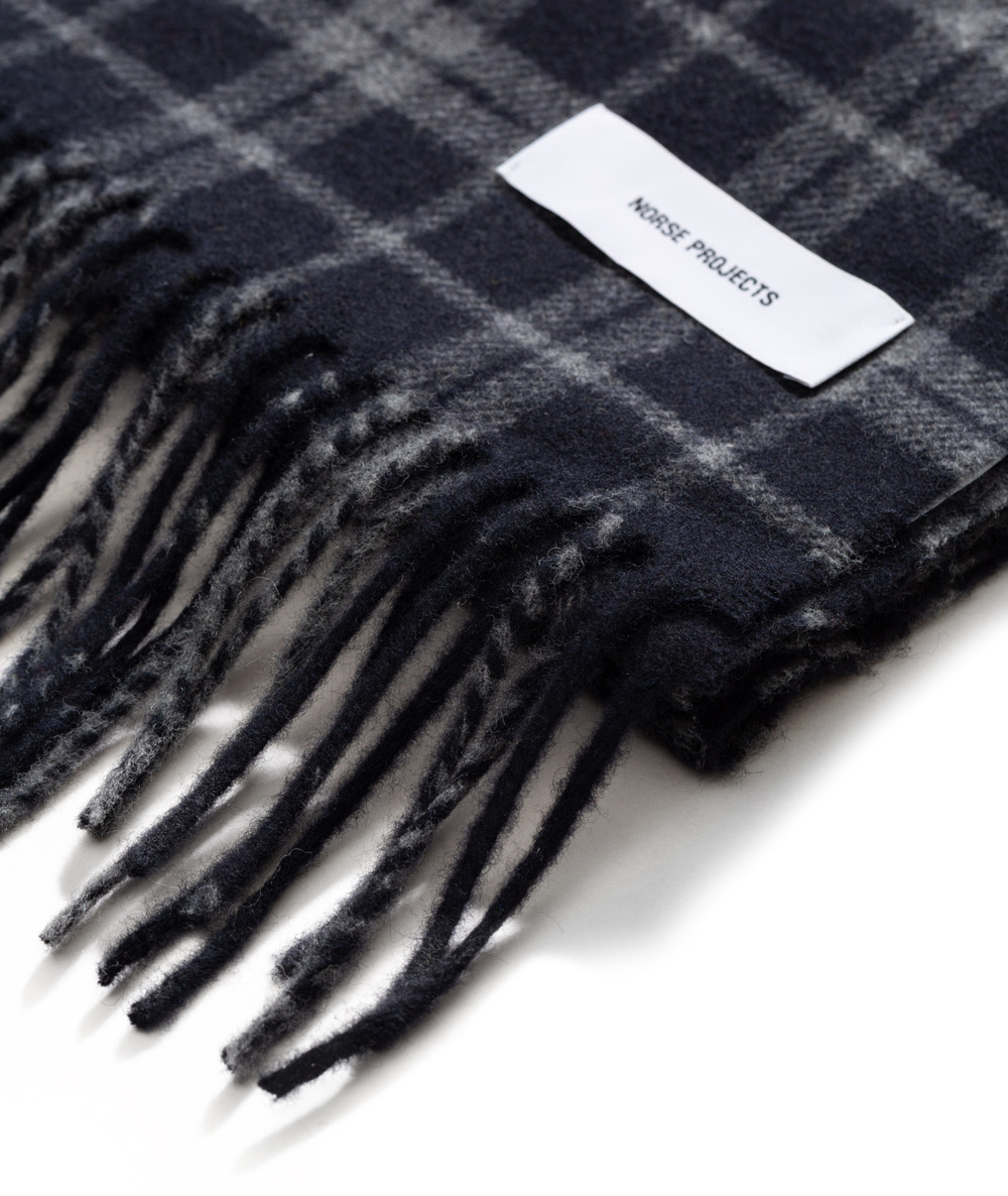 Lambswool Check Scarf