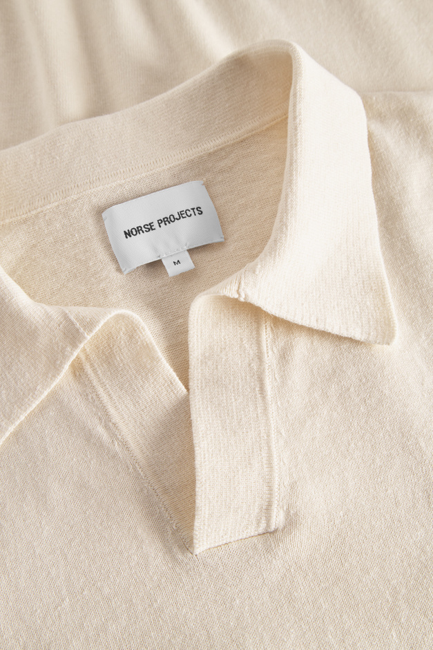 Tシャツ・カットソー Norse Projects SS25 Leif Cotton Linen Polo (N45 0502 0219) Leif Cotton Linen Polo