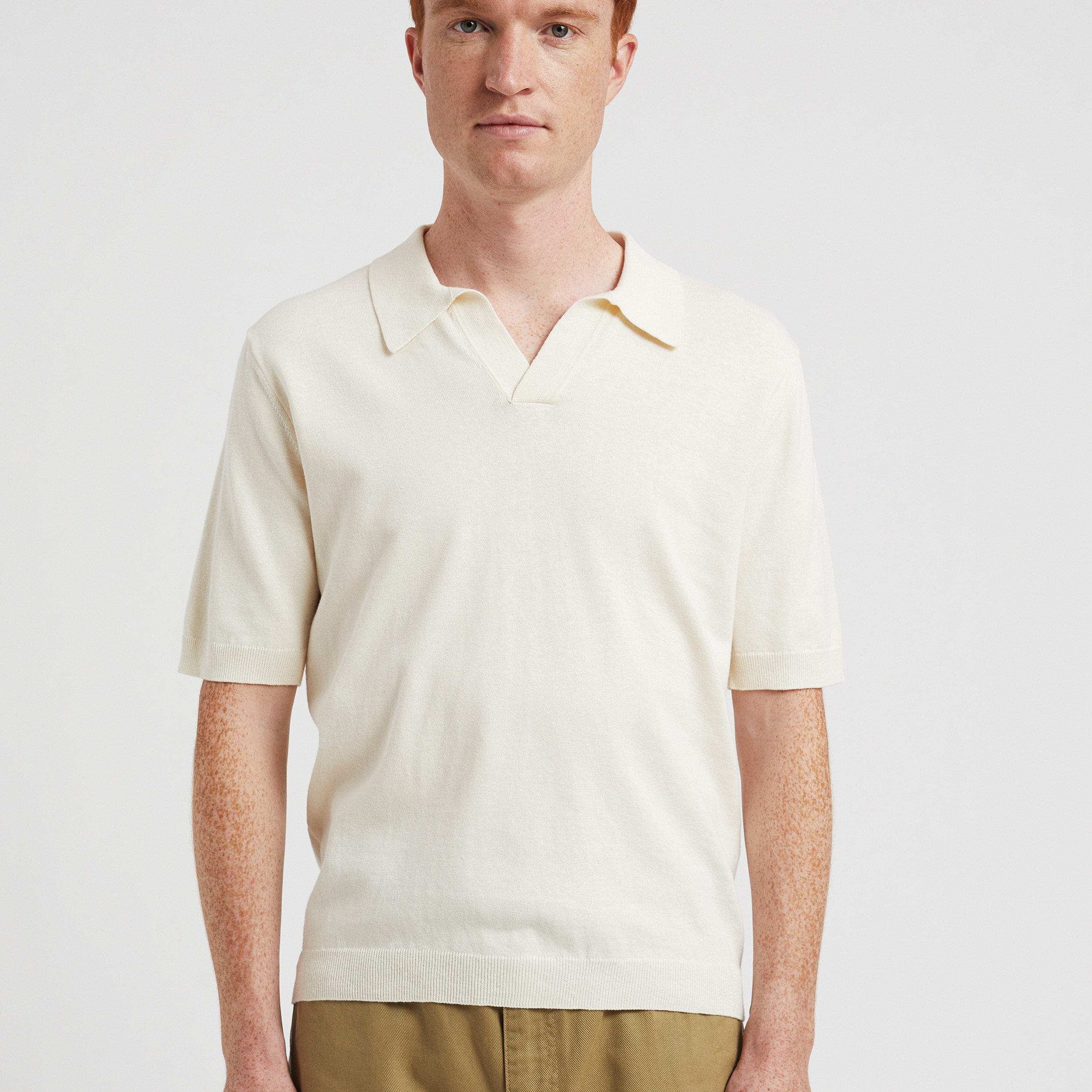 Tシャツ・カットソー Norse Projects SS25 Leif Cotton Linen Polo (N45 0502 7004) 43228_177f70bd20-n45-0502-0219