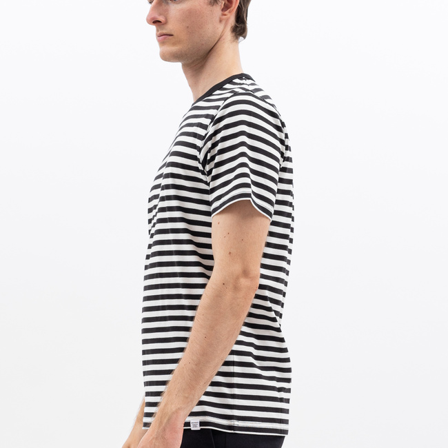 ★【Norse Projects】★NIELS CLASSIC STRIPE SHORT TSHIRT★ Norse Projects Niels Classic Stripe SS Tee - Navy/White