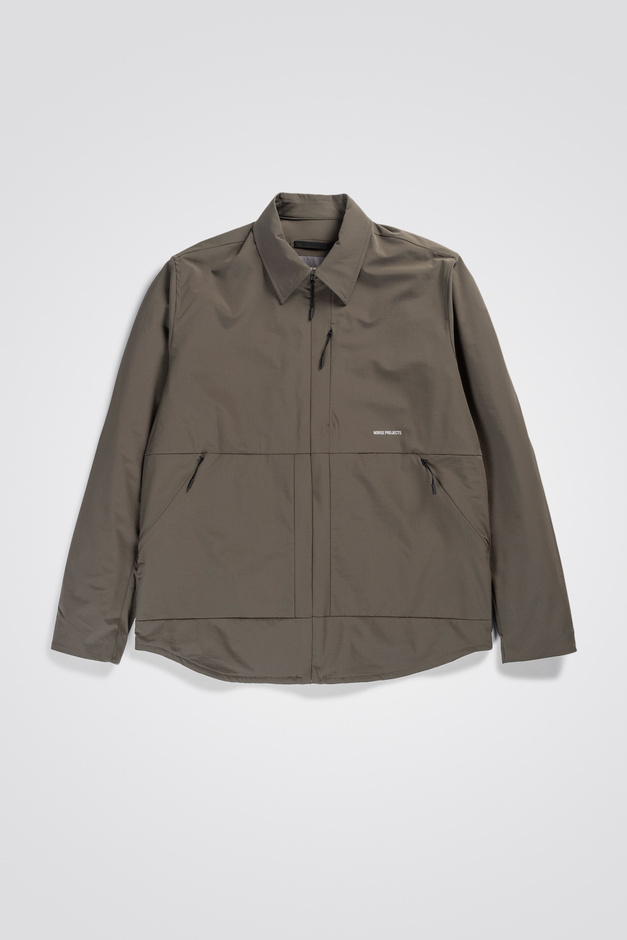 【関税込み】NORSE PROJECTS カーキ Tycho ジャケット Norse Projects Tyge Cotton Linen Overshirt (Spruce Green
