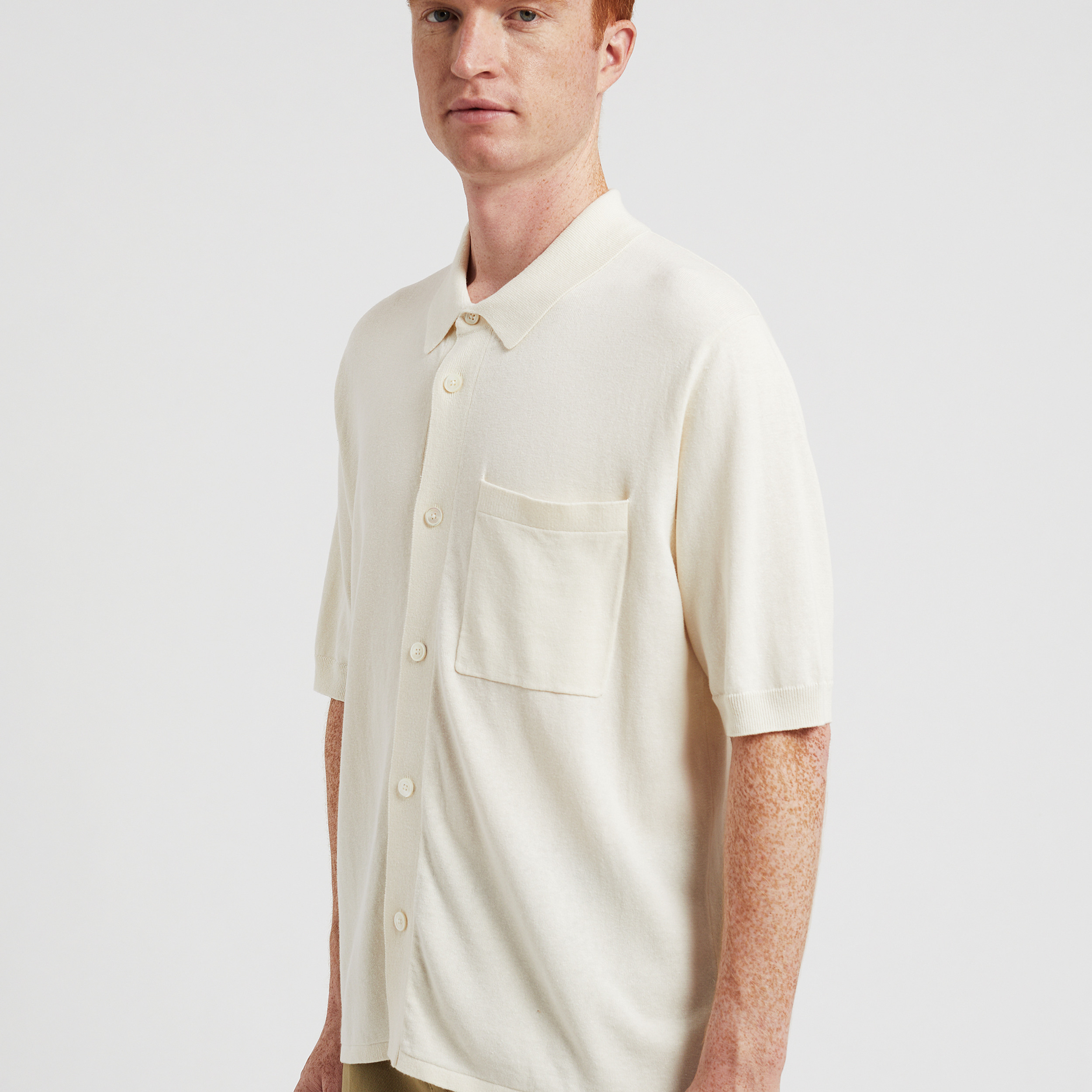 Tシャツ・カットソー Norse Projects Rollo Cotton Linen SS Shirt (N45 0572 7004) Norse Projects Rollo Cotton Linen Short Sleeve Shirt Dark