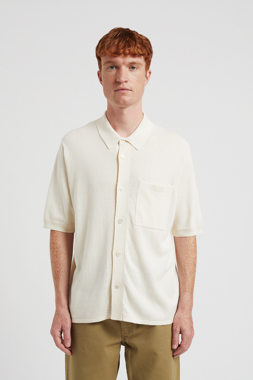 Tシャツ・カットソー Norse Projects Rollo Cotton Linen SS Shirt (N45 0572 0219) Rollo Cotton Linen SS Shirt