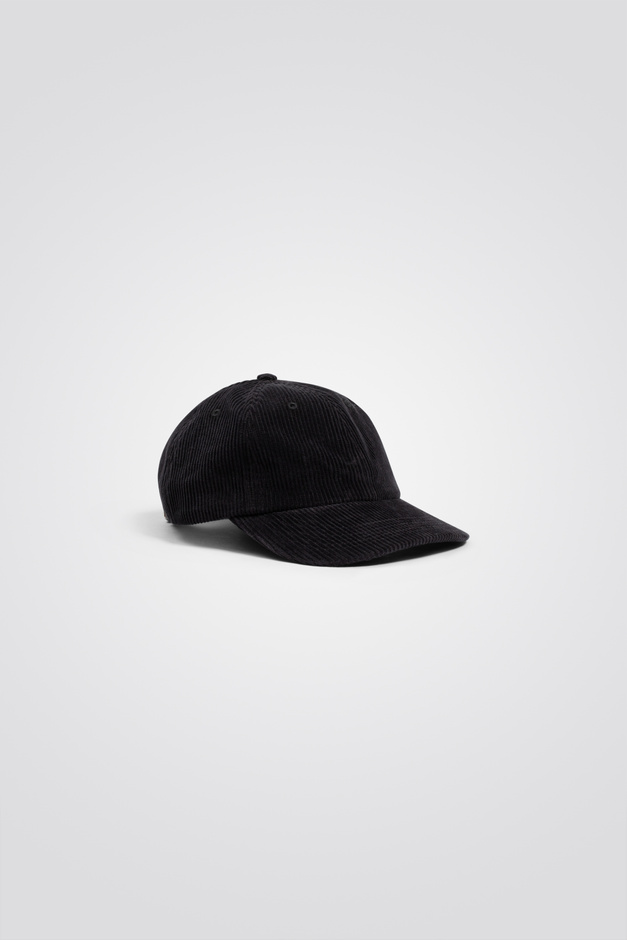 HAPPY BATTLE CORDUROY HAT BLACK/BLACK Wide Wale Corduroy Sports Cap