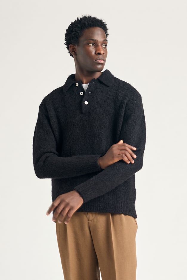 【新品タグ付き】någonstans knit polo pullover nanamica / Knit Polo Sweater