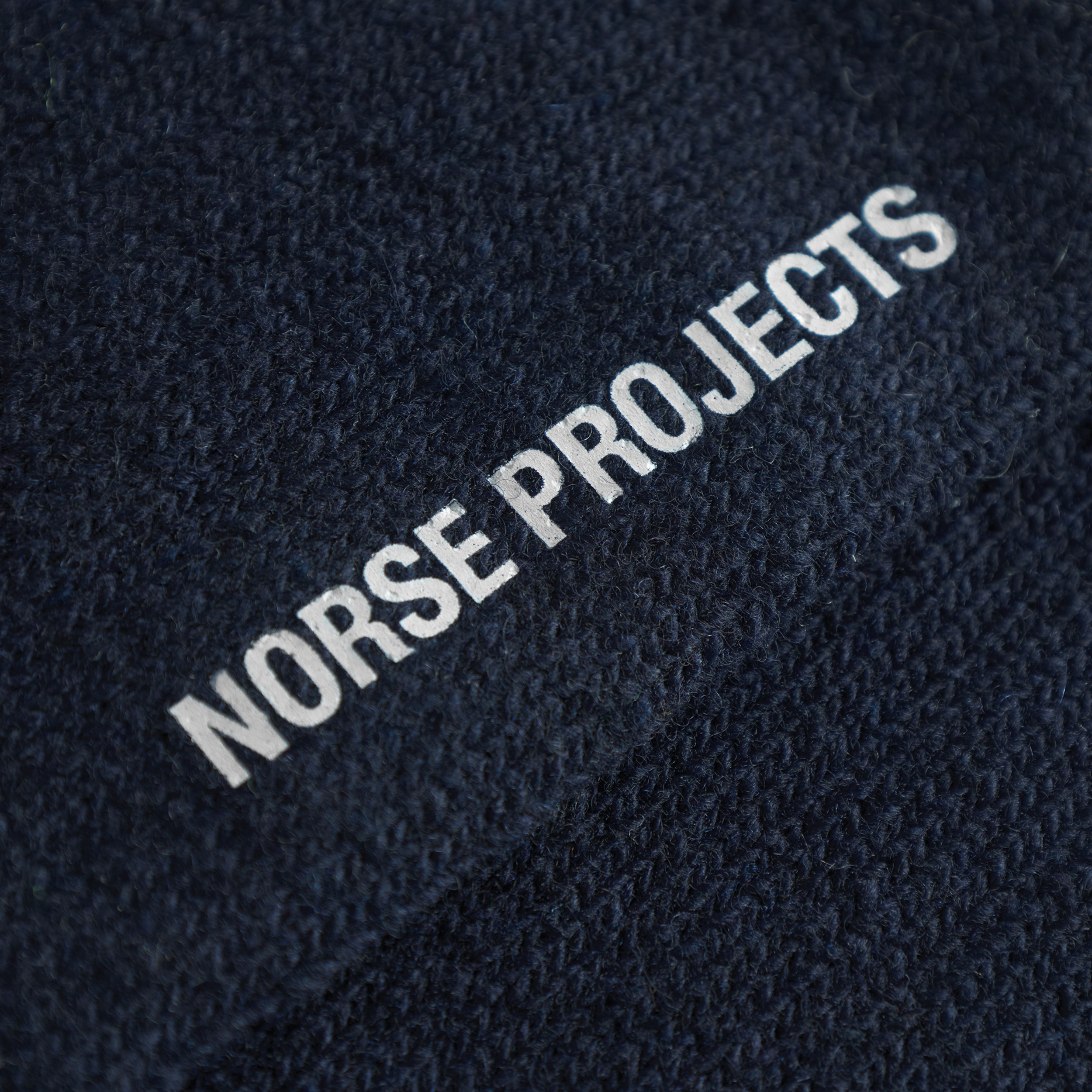 【新品・未使用】SHISHIKU★WOOL JAK NAVY /M Bjarki Cashmere Wool Blend Rib Sock