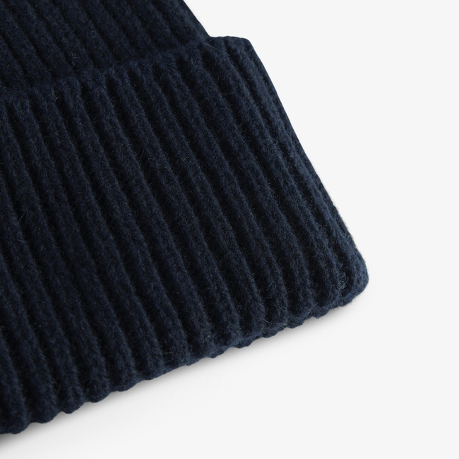 everyone milano rib knit beanie NAVY 新品 everyone milano rib knit beanie (NAVY) - メルカリ