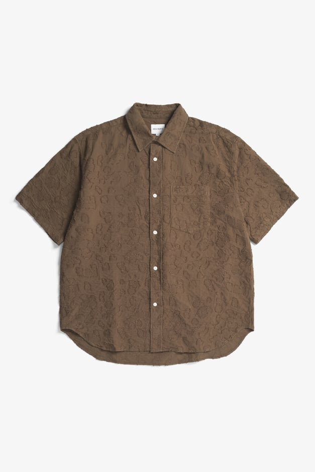 Tシャツ・カットソー Norse Projects Mo Oversized Fil Coupe SS Shirt brown-mo-oversized-fil-coupe-