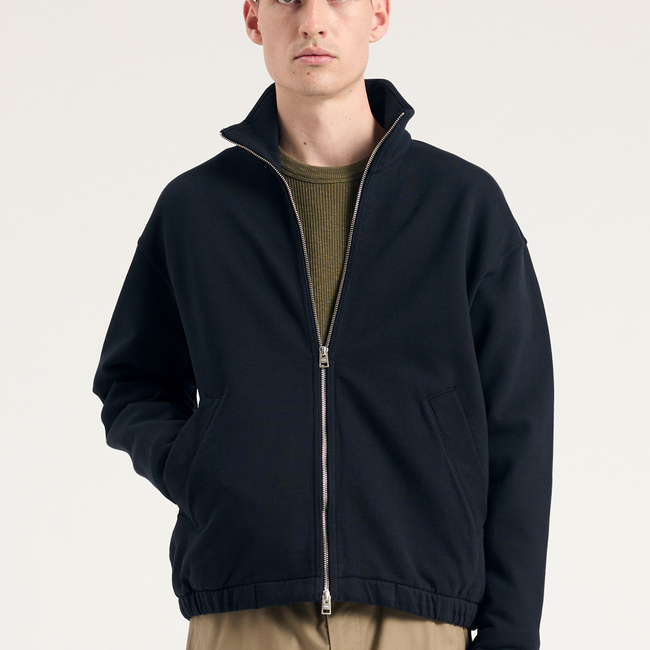 Bjorn Relaxed Organic Loopback Track Jacket