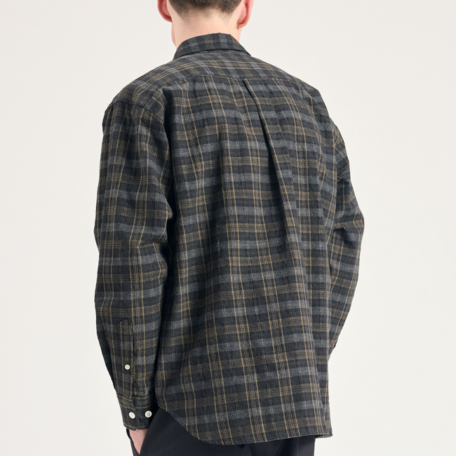 Ole Oversized Wool Check Shirt