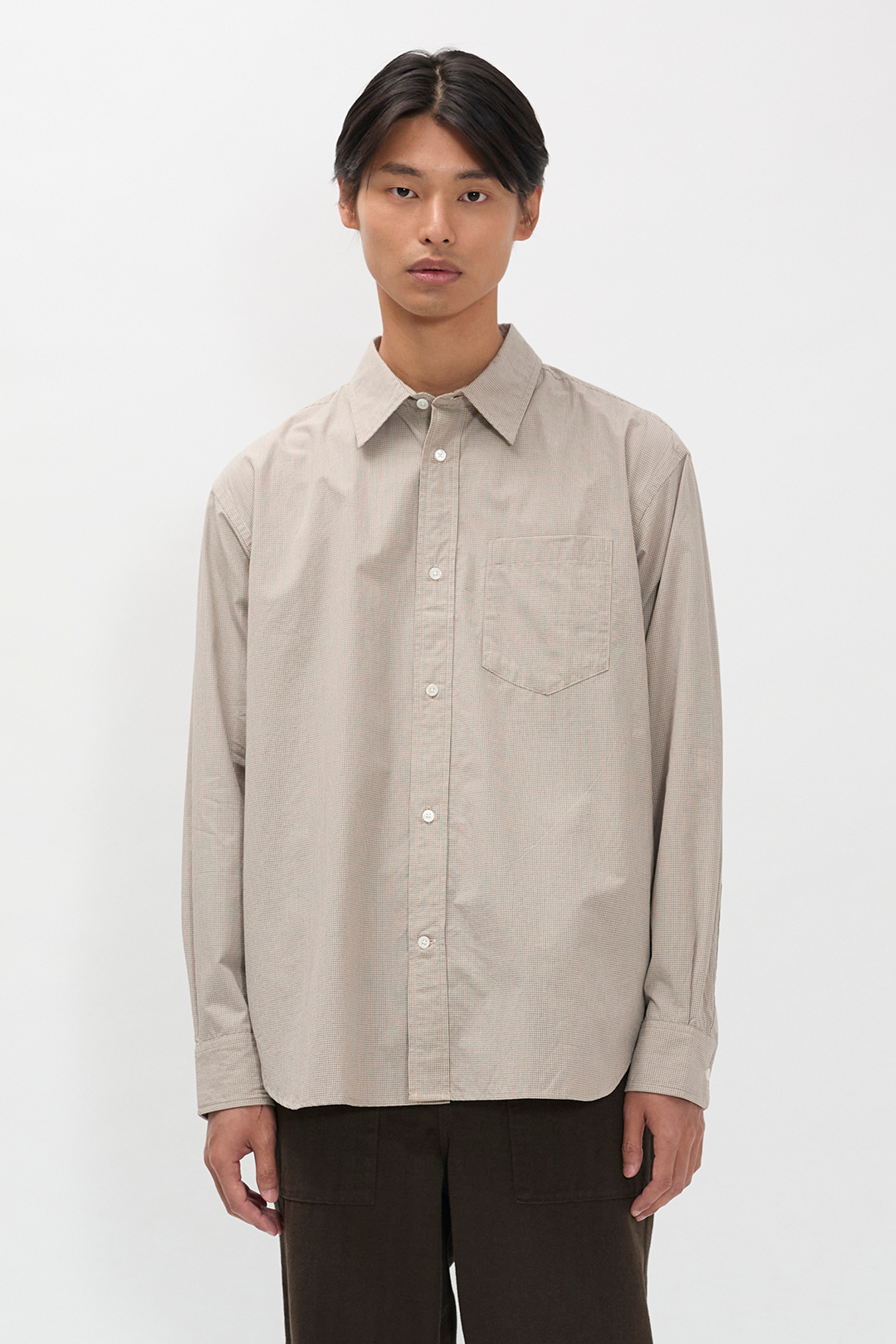 Espevik Oversize Micro Poplin Check Shirt