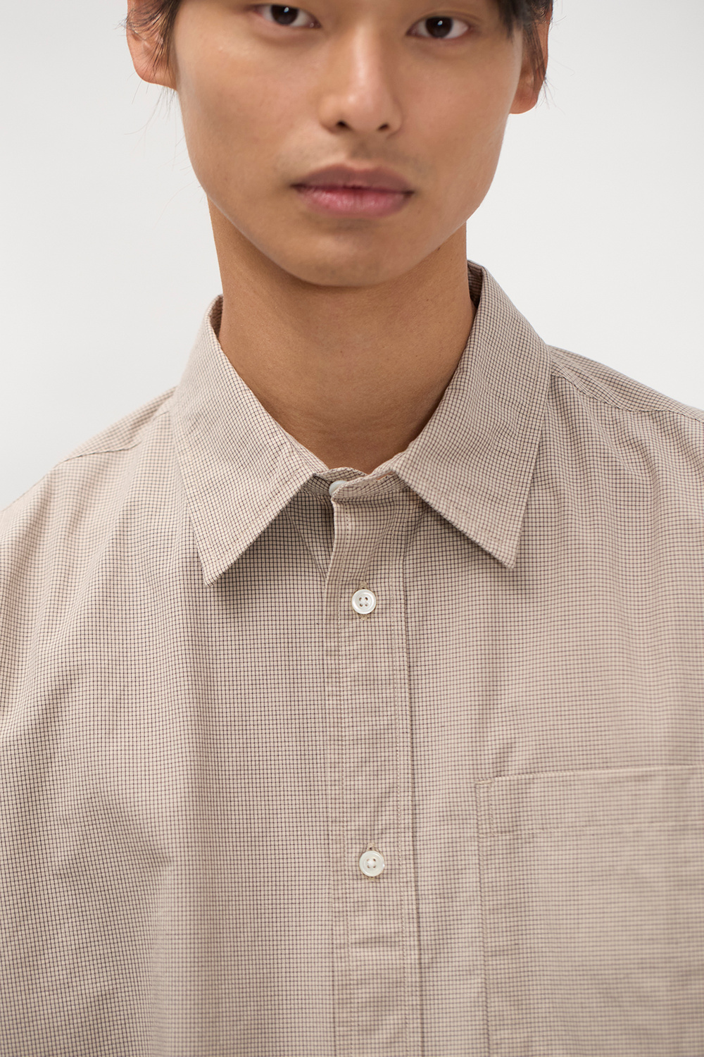 Espevik Oversize Micro Poplin Check Shirt