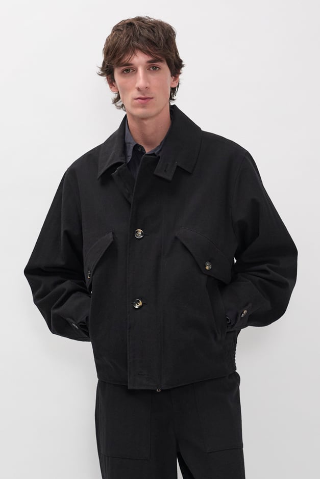 Vandel Herringbone Twill Flight Jacket